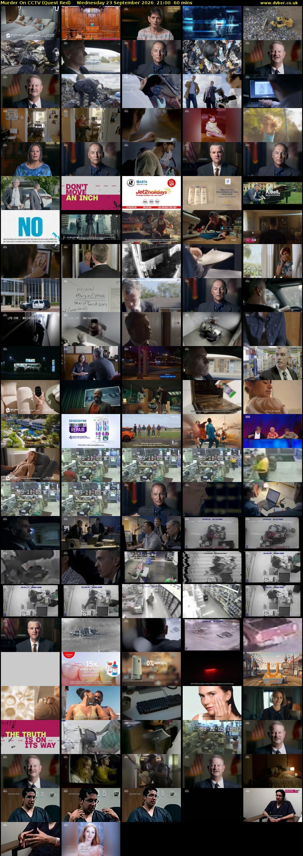 Murder On CCTV (Quest Red) Wednesday 23 September 2026 21:00 - 22:00