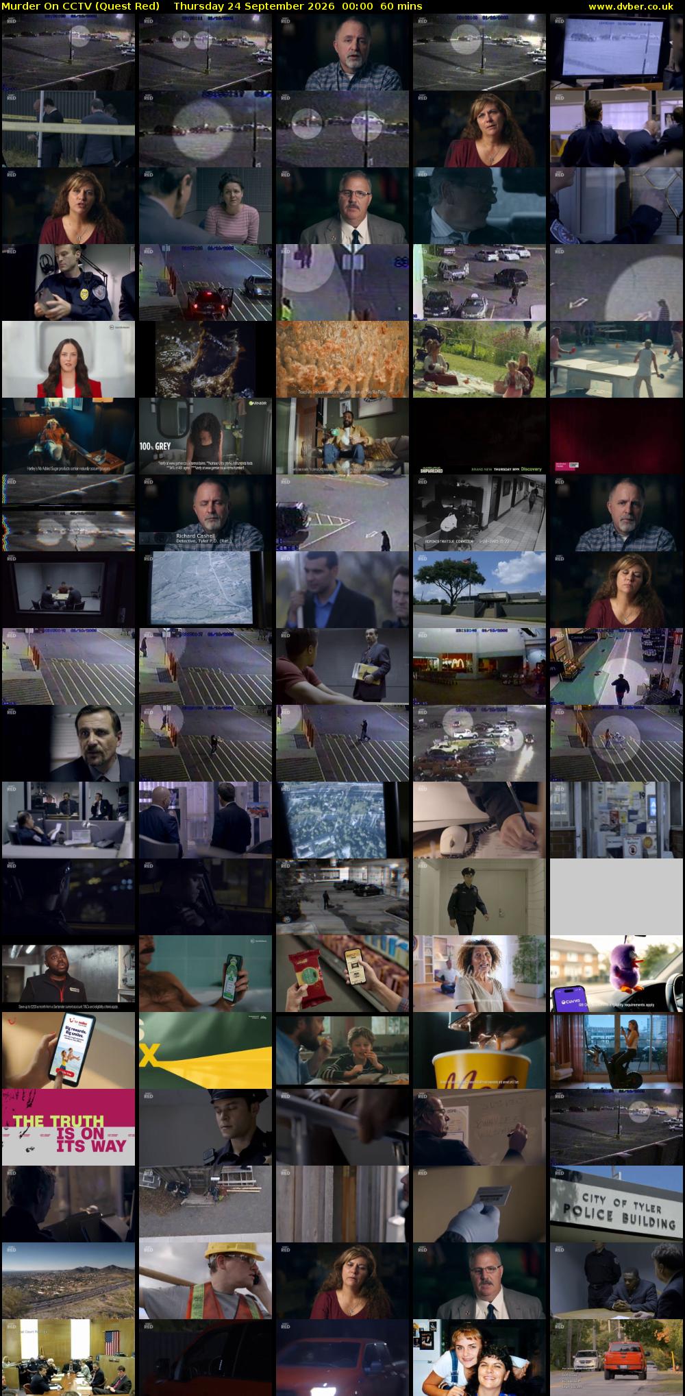 Murder On CCTV (Quest Red) Thursday 24 September 2026 00:00 - 01:00