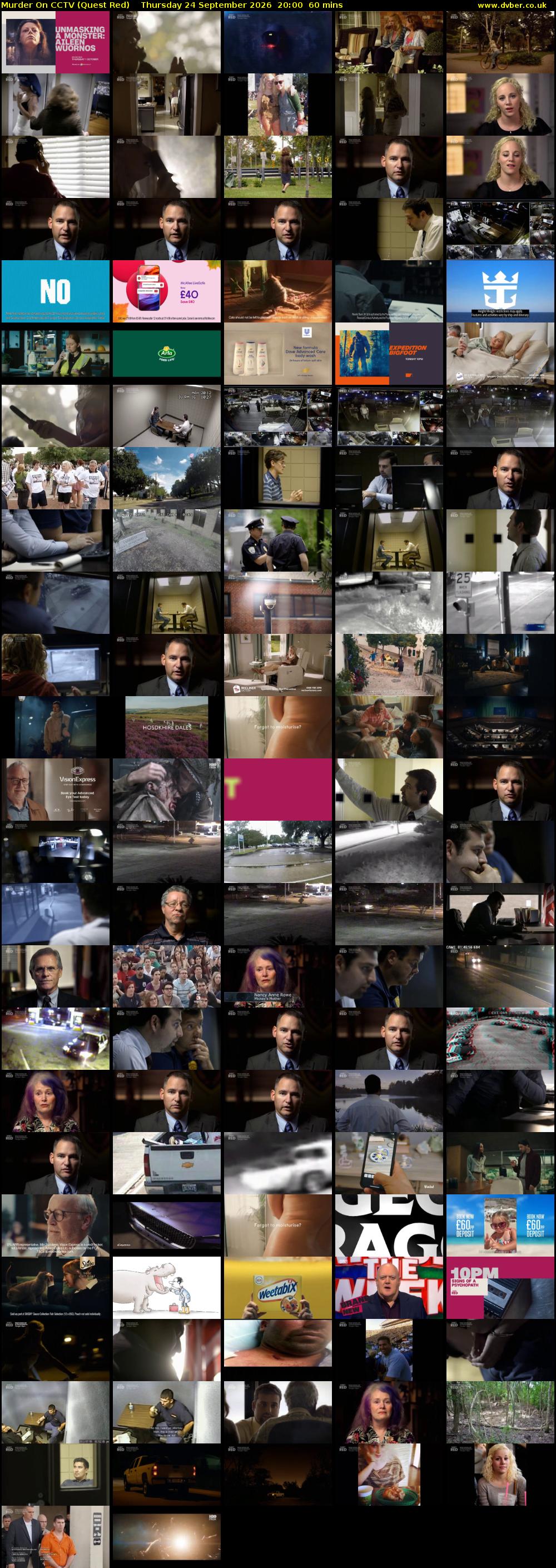 Murder On CCTV (Quest Red) Thursday 24 September 2026 20:00 - 21:00
