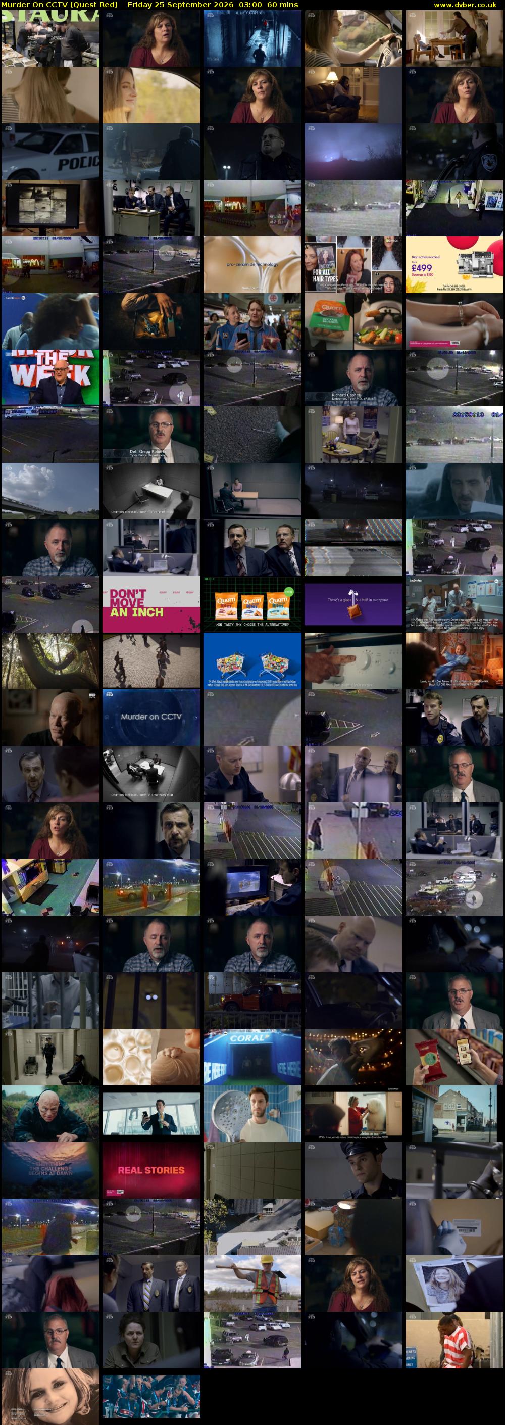 Murder On CCTV (Quest Red) Friday 25 September 2026 03:00 - 04:00