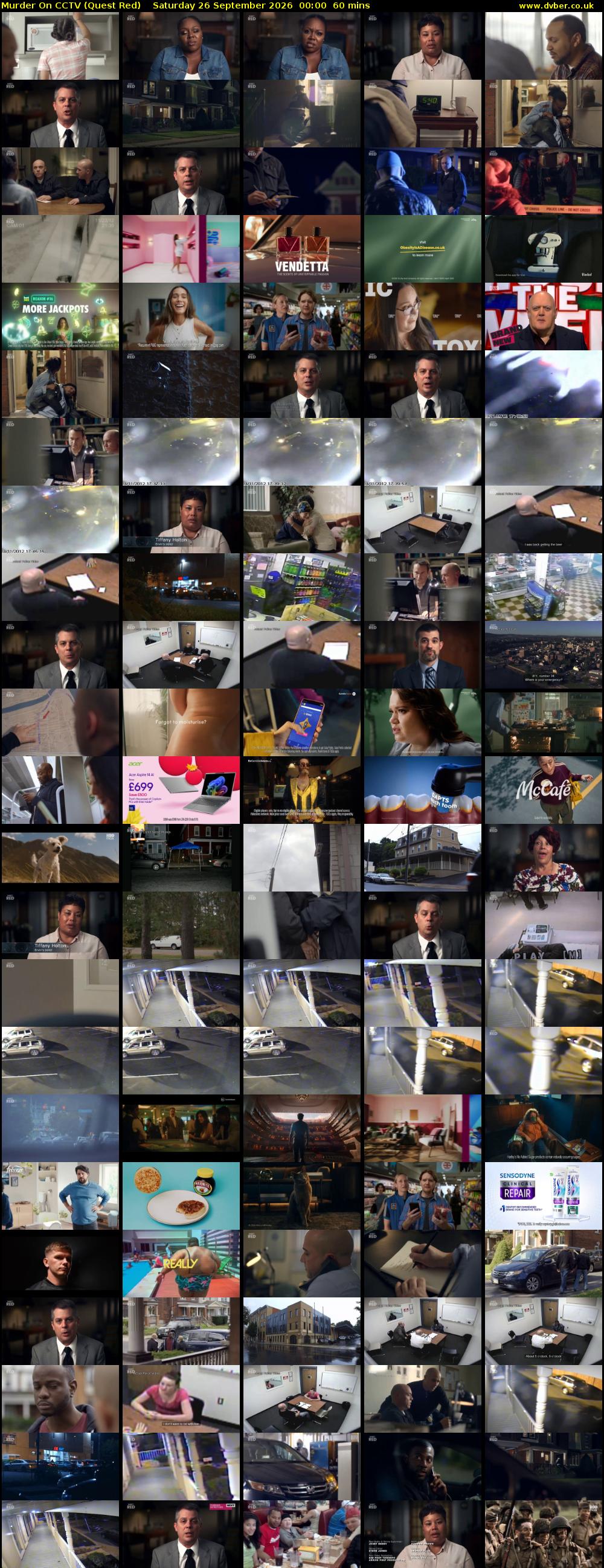 Murder On CCTV (Quest Red) Saturday 26 September 2026 00:00 - 01:00