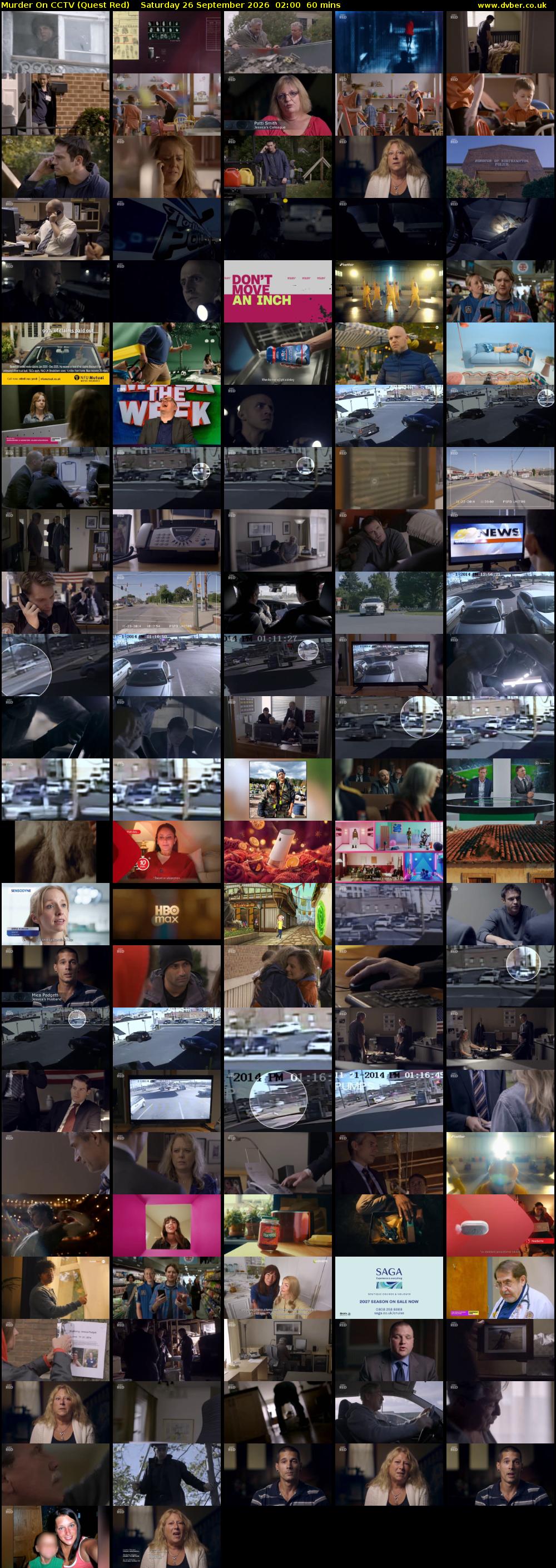 Murder On CCTV (Quest Red) Saturday 26 September 2026 02:00 - 03:00