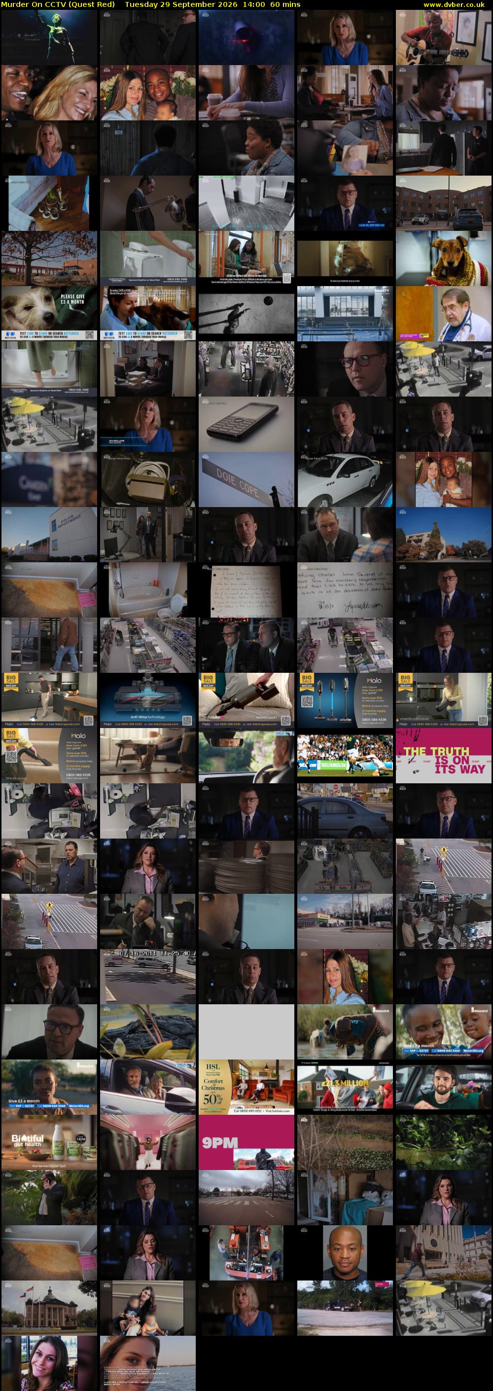 Murder On CCTV (Quest Red) Tuesday 29 September 2026 14:00 - 15:00