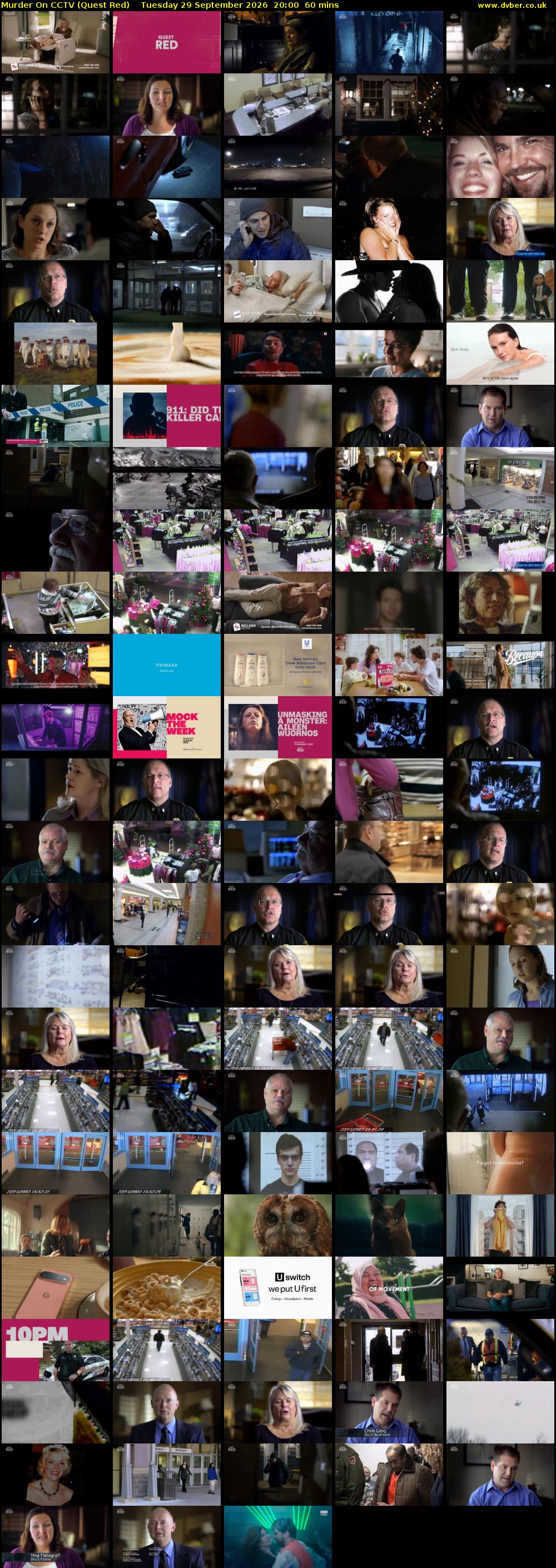 Murder On CCTV (Quest Red) Tuesday 29 September 2026 20:00 - 21:00
