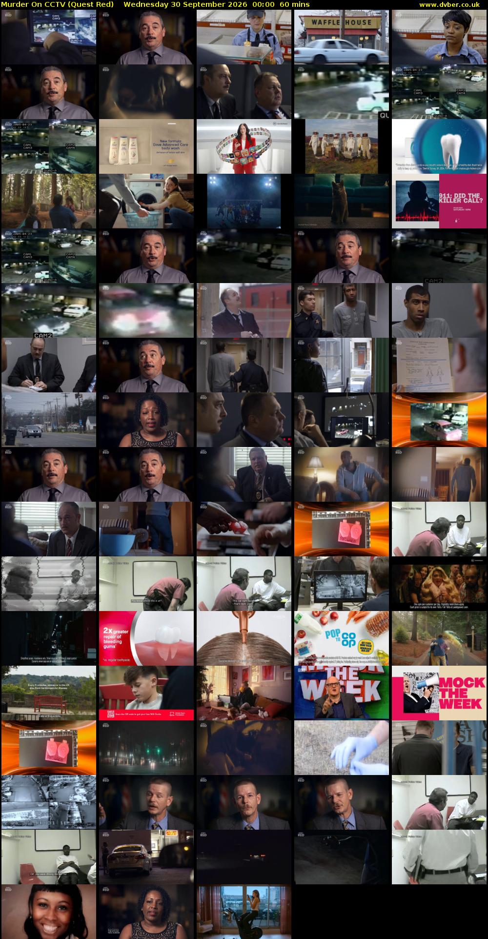 Murder On CCTV (Quest Red) Wednesday 30 September 2026 00:00 - 01:00