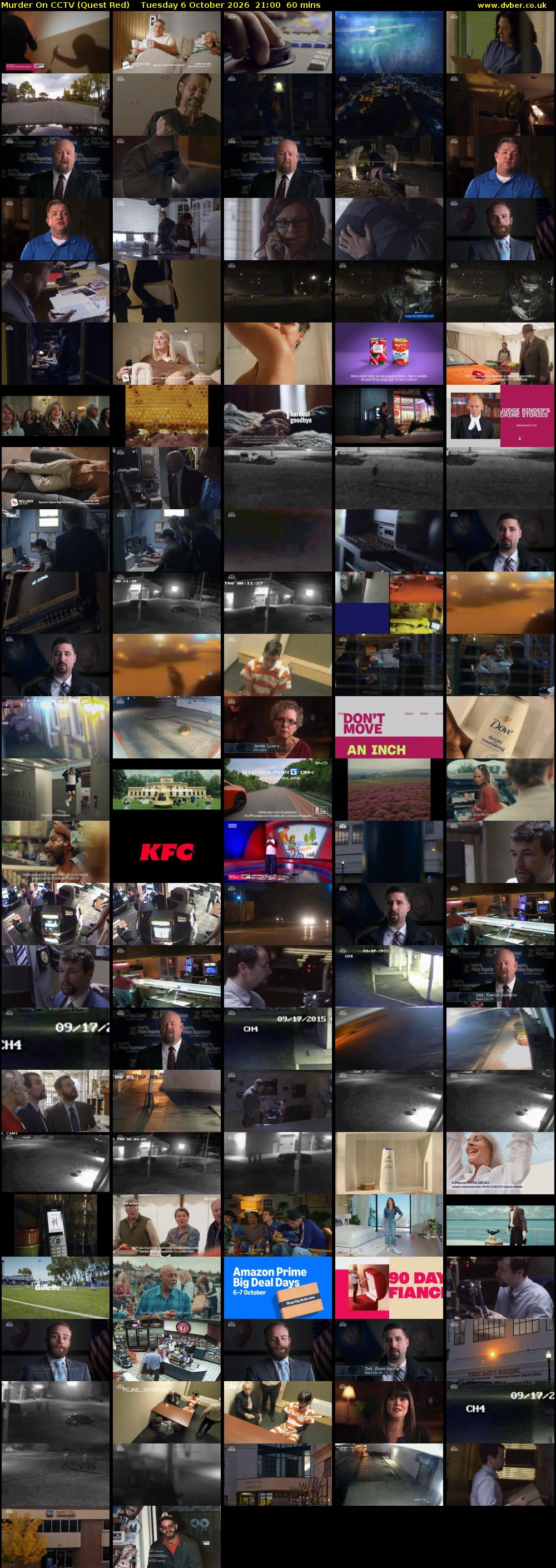Murder On CCTV (Quest Red) Tuesday 6 October 2026 21:00 - 22:00