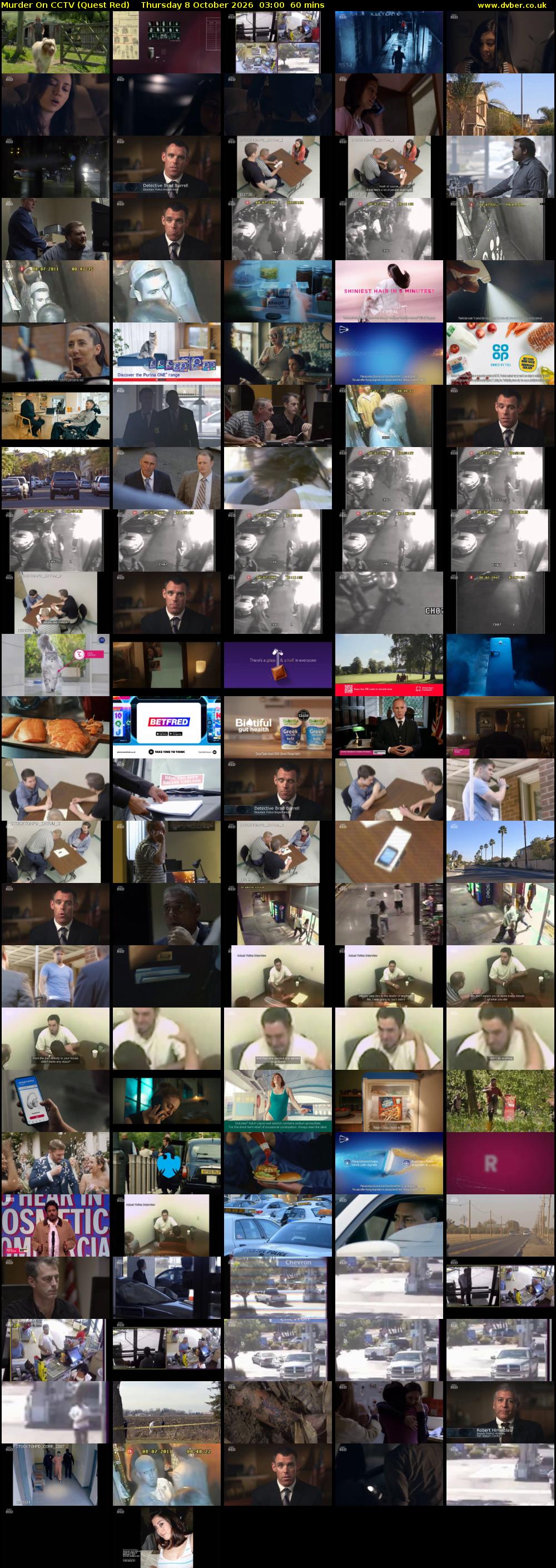 Murder On CCTV (Quest Red) Thursday 8 October 2026 03:00 - 04:00