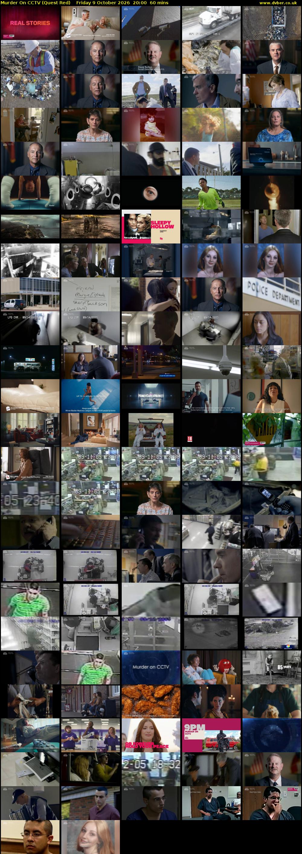 Murder On CCTV (Quest Red) Friday 9 October 2026 20:00 - 21:00