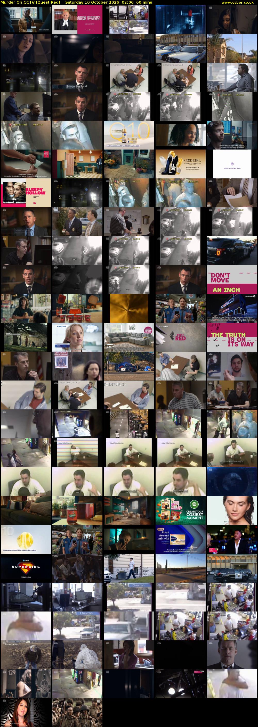 Murder On CCTV (Quest Red) Saturday 10 October 2026 02:00 - 03:00