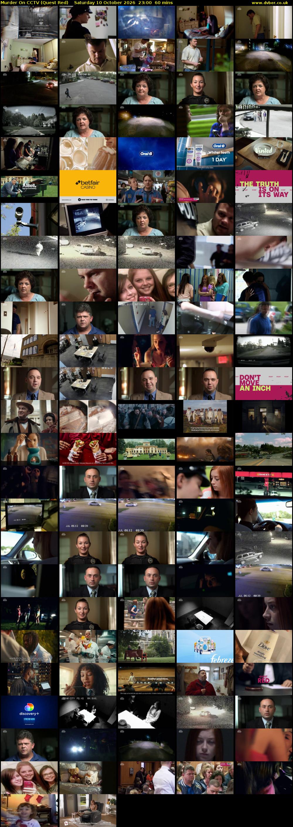 Murder On CCTV (Quest Red) Saturday 10 October 2026 23:00 - 00:00