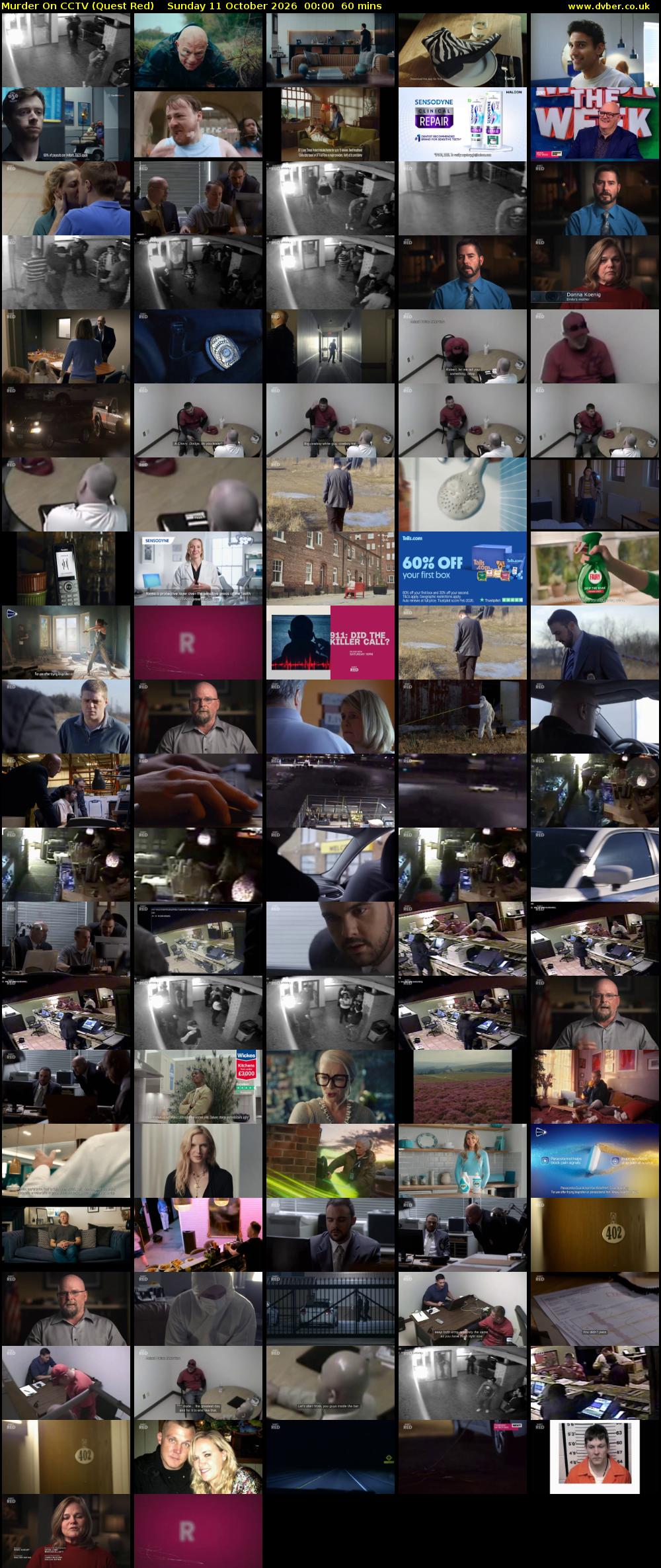 Murder On CCTV (Quest Red) Sunday 11 October 2026 00:00 - 01:00