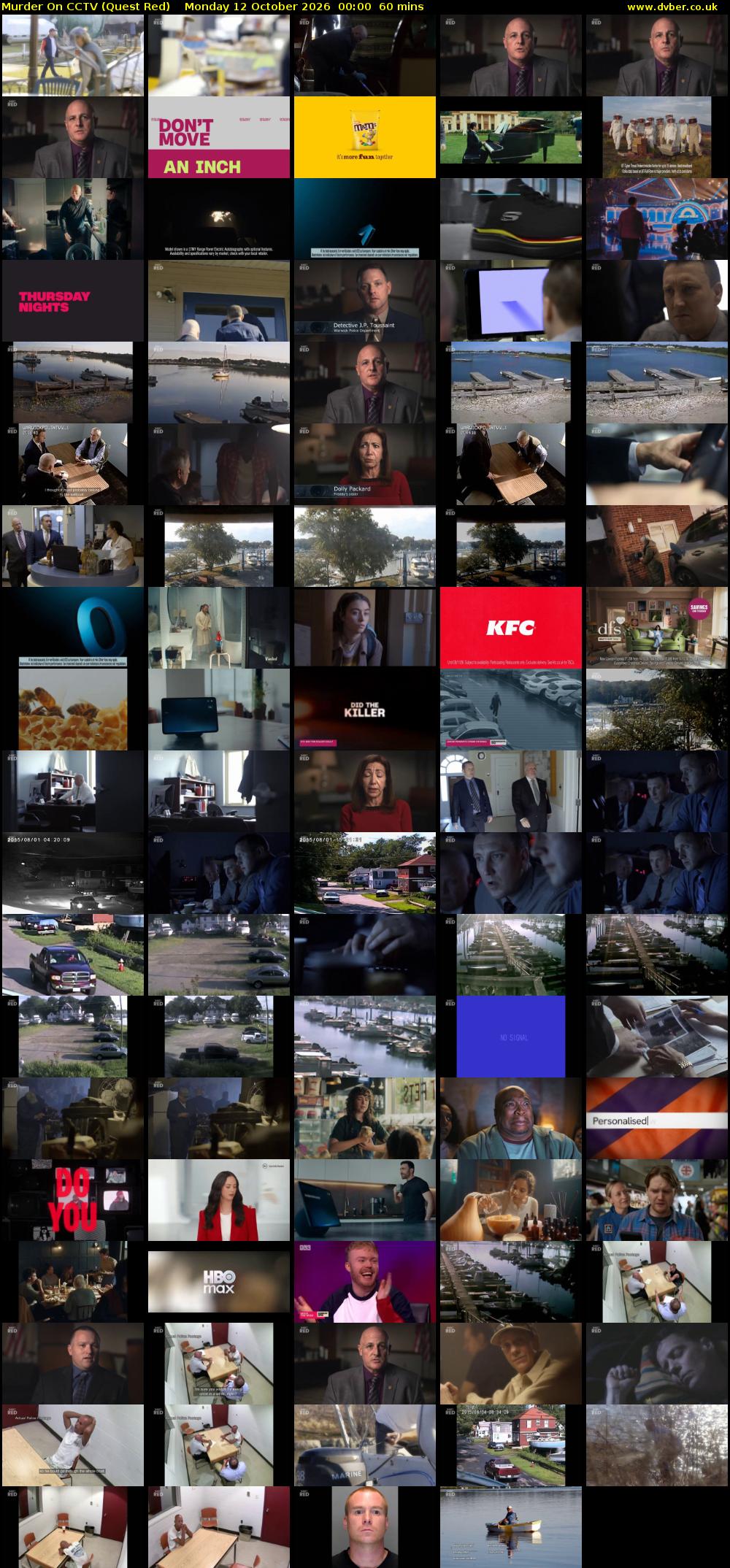 Murder On CCTV (Quest Red) Monday 12 October 2026 00:00 - 01:00