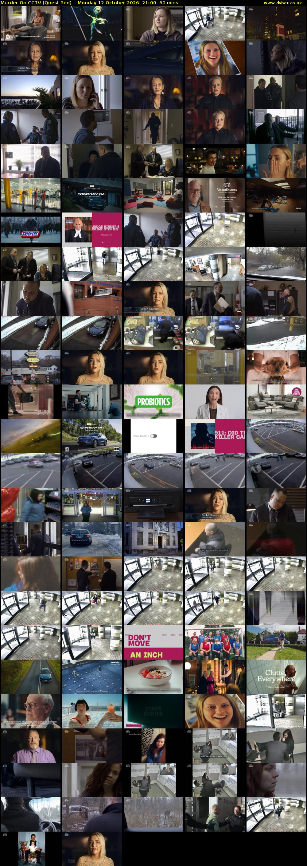 Murder On CCTV (Quest Red) Monday 12 October 2026 21:00 - 22:00