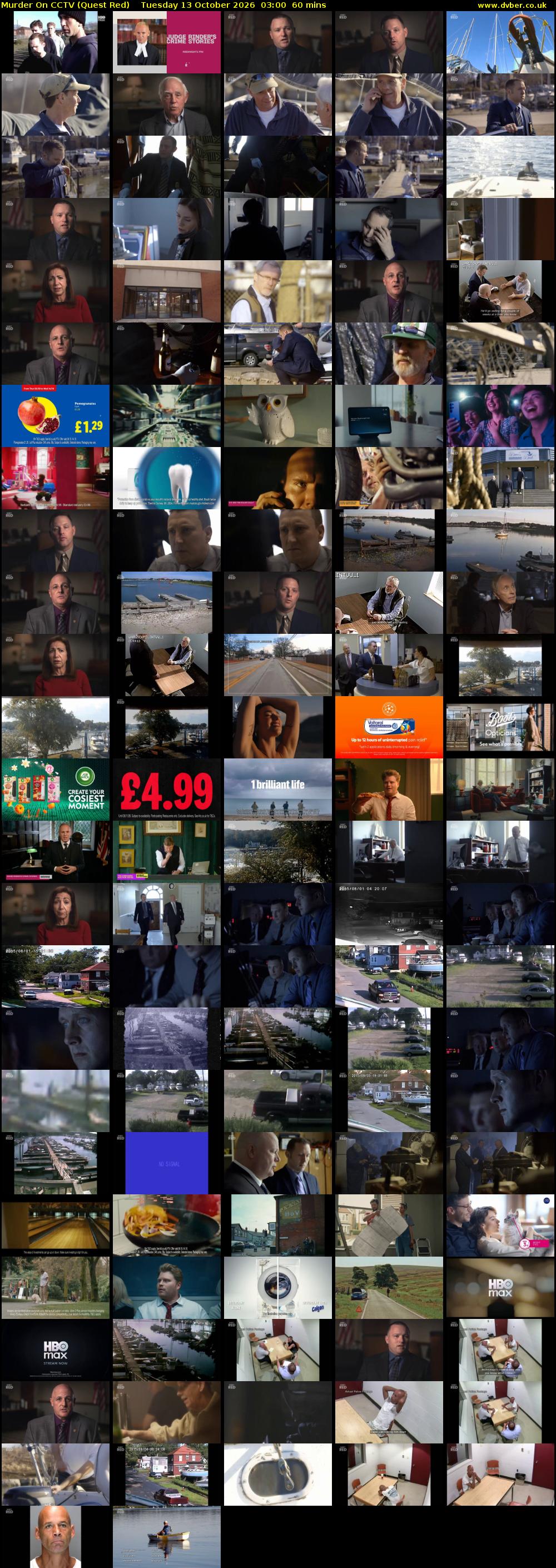 Murder On CCTV (Quest Red) Tuesday 13 October 2026 03:00 - 04:00