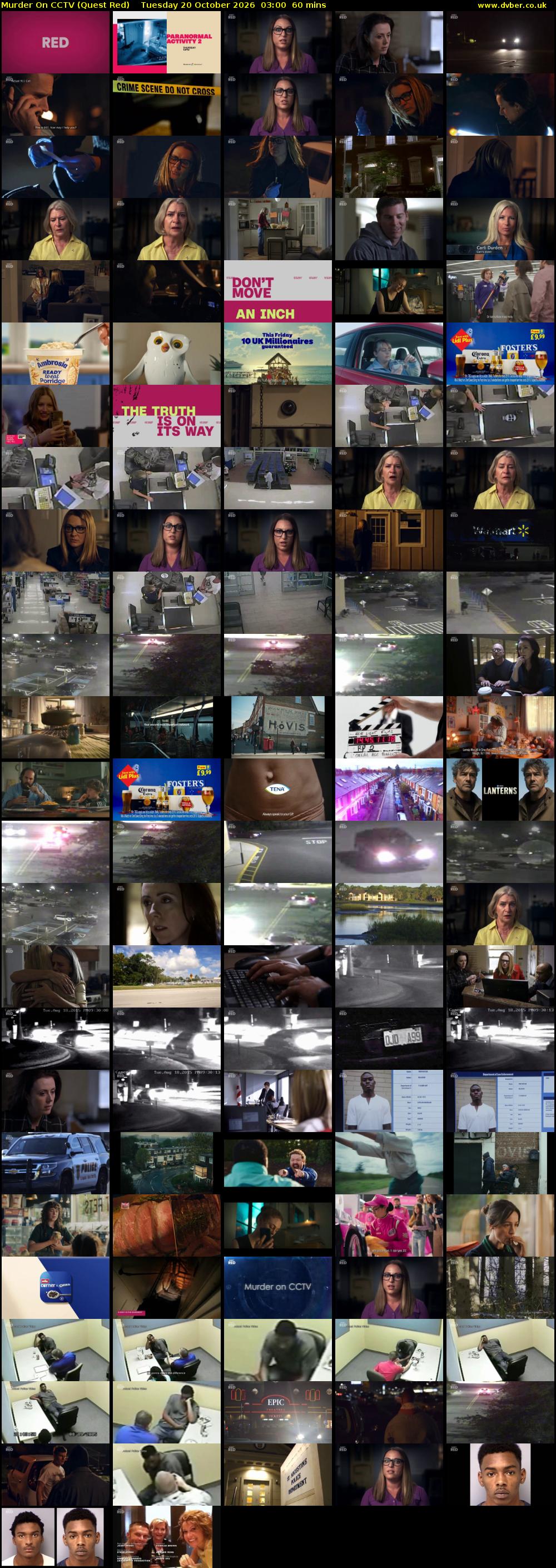 Murder On CCTV (Quest Red) Tuesday 20 October 2026 03:00 - 04:00