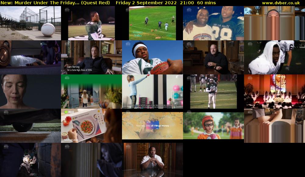Murder Under The Friday... (Quest Red) Friday 2 September 2022 21:00 - 22:00