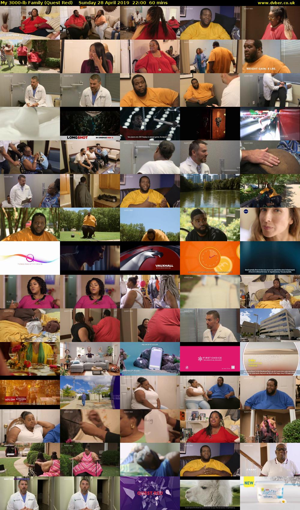 My 3000-lb Family (Quest Red) Sunday 28 April 2019 22:00 - 23:00