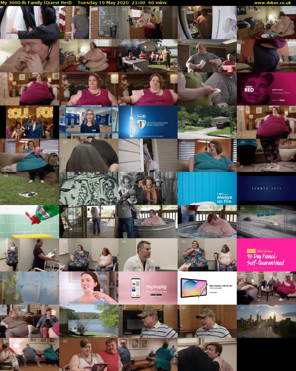 My 3000-lb Family (Quest Red) Tuesday 19 May 2020 21:00 - 22:00
