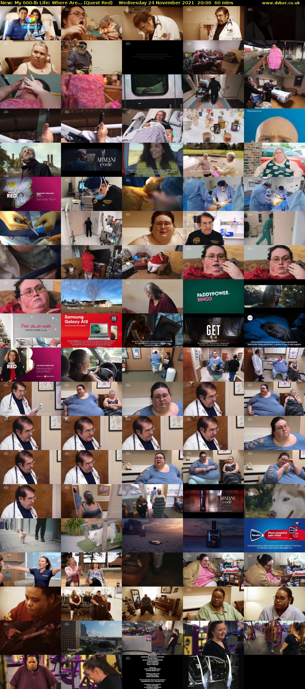 My 600-lb Life: Where Are... (Quest Red) Wednesday 24 November 2021 20:00 - 21:00