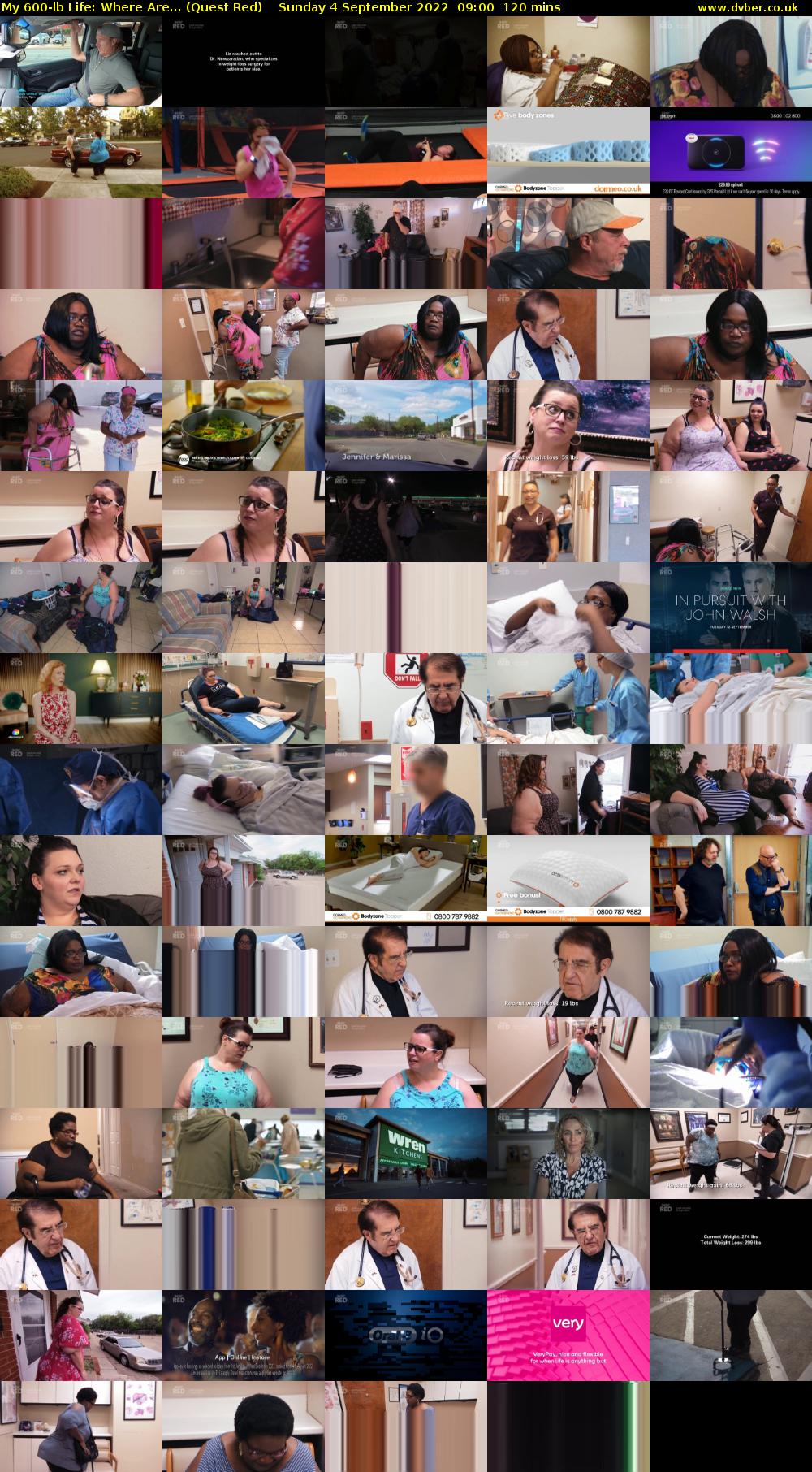 My 600-lb Life: Where Are... (Quest Red) Sunday 4 September 2022 09:00 - 11:00