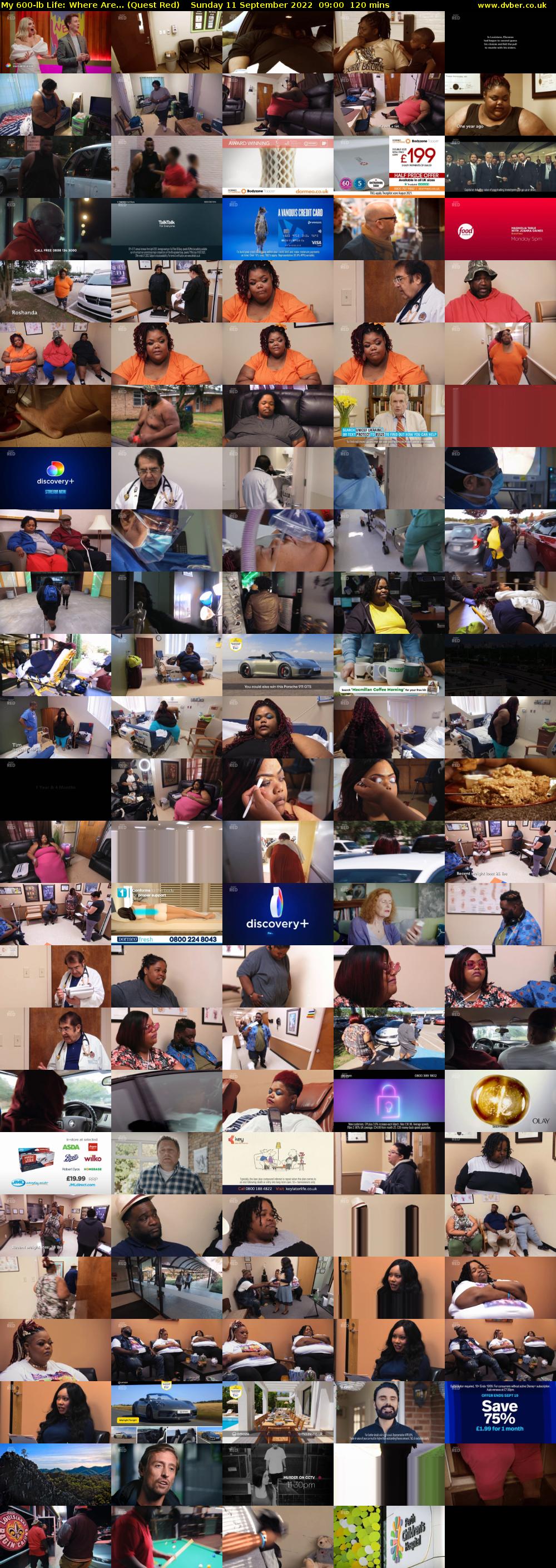 My 600-lb Life: Where Are... (Quest Red) Sunday 11 September 2022 09:00 - 11:00