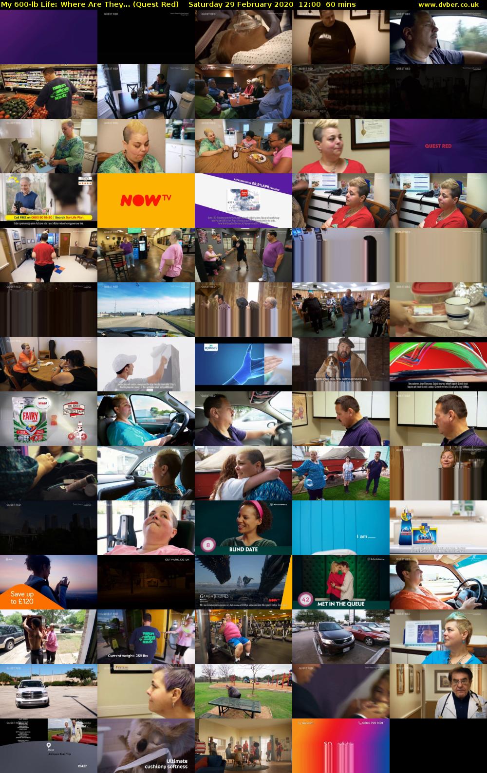 My 600-lb Life: Where Are They... (Quest Red) Saturday 29 February 2020 12:00 - 13:00