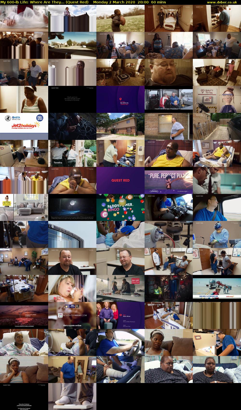 My 600-lb Life: Where Are They... (Quest Red) Monday 2 March 2020 20:00 - 21:00