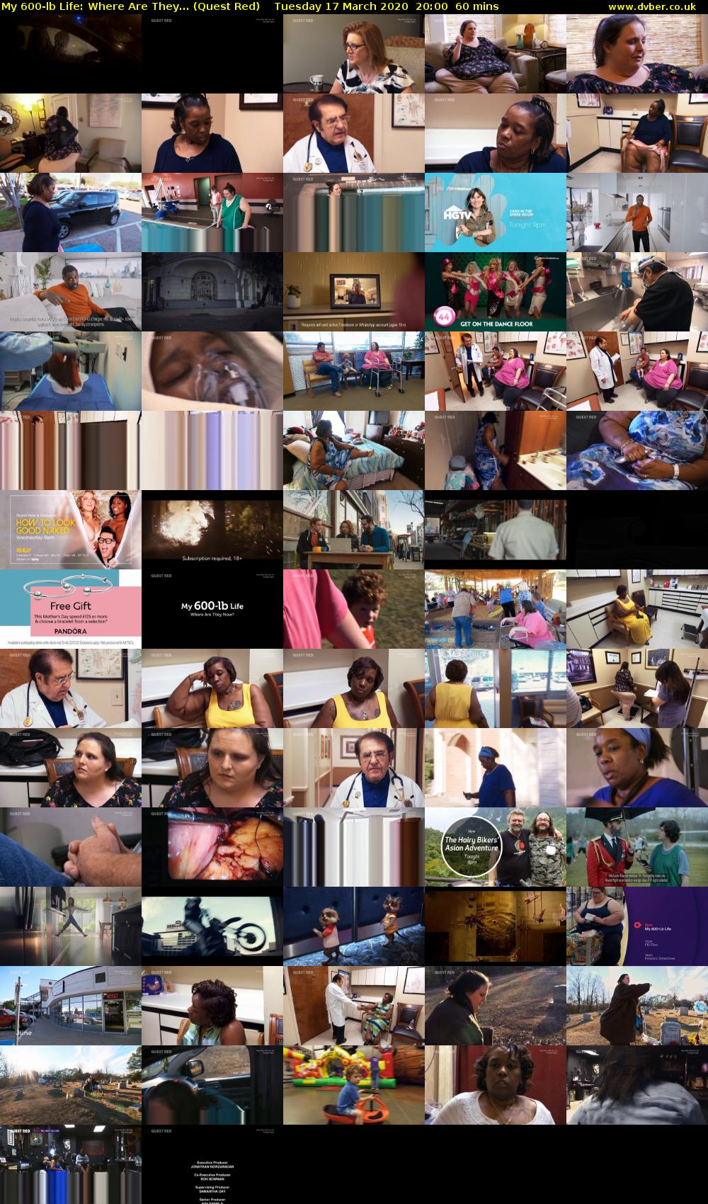 My 600-lb Life: Where Are They... (Quest Red) Tuesday 17 March 2020 20:00 - 21:00