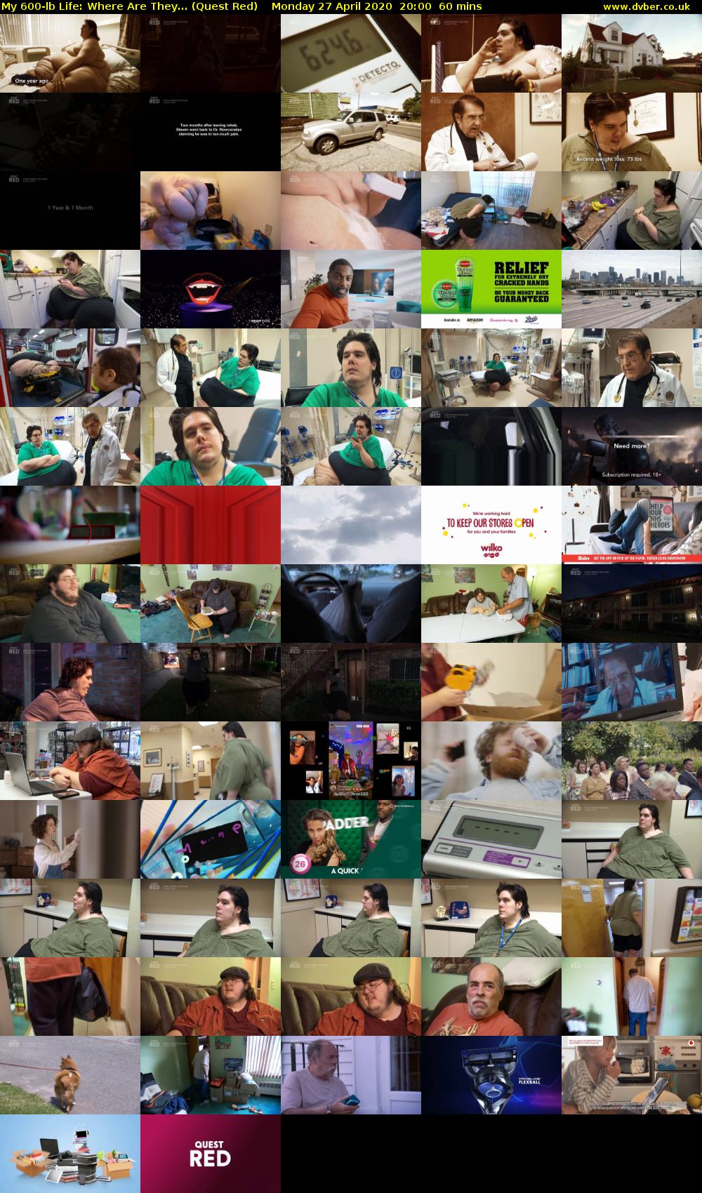 My 600-lb Life: Where Are They... (Quest Red) Monday 27 April 2020 20:00 - 21:00