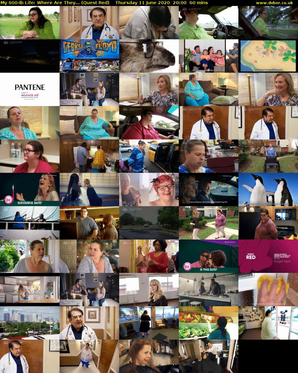 My 600-lb Life: Where Are They... (Quest Red) Thursday 11 June 2020 20:00 - 21:00