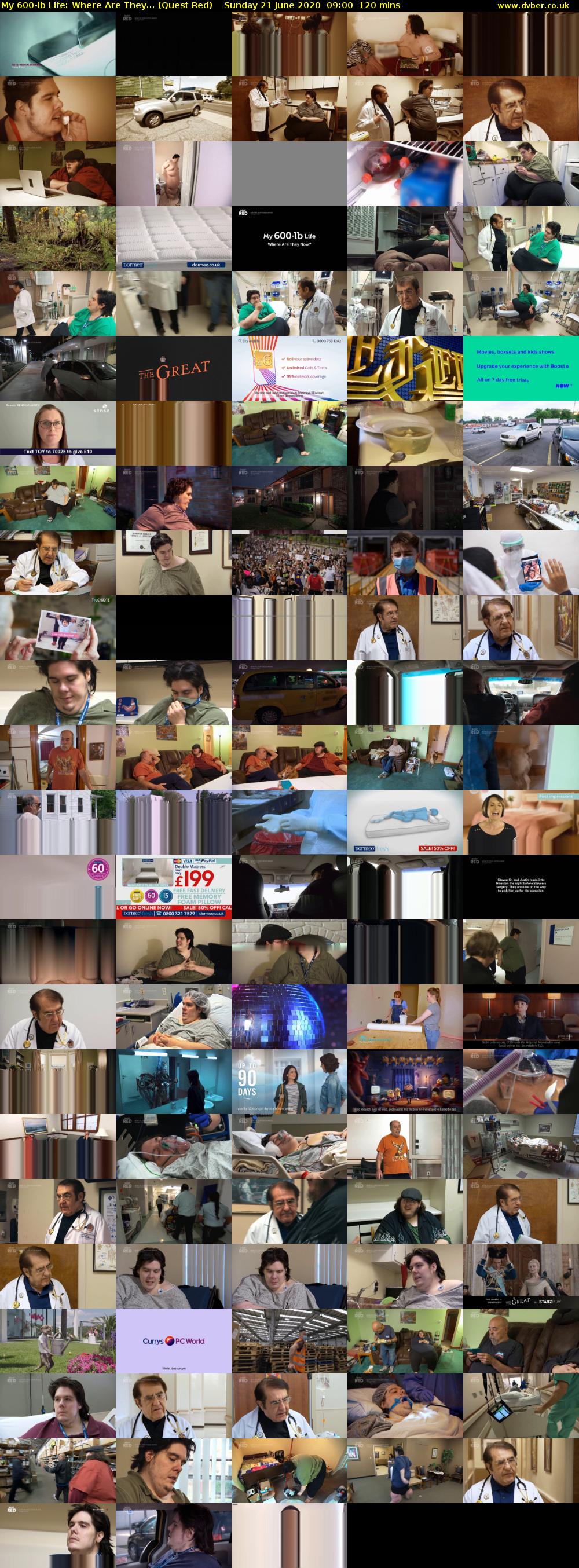 My 600-lb Life: Where Are They... (Quest Red) Sunday 21 June 2020 09:00 - 11:00