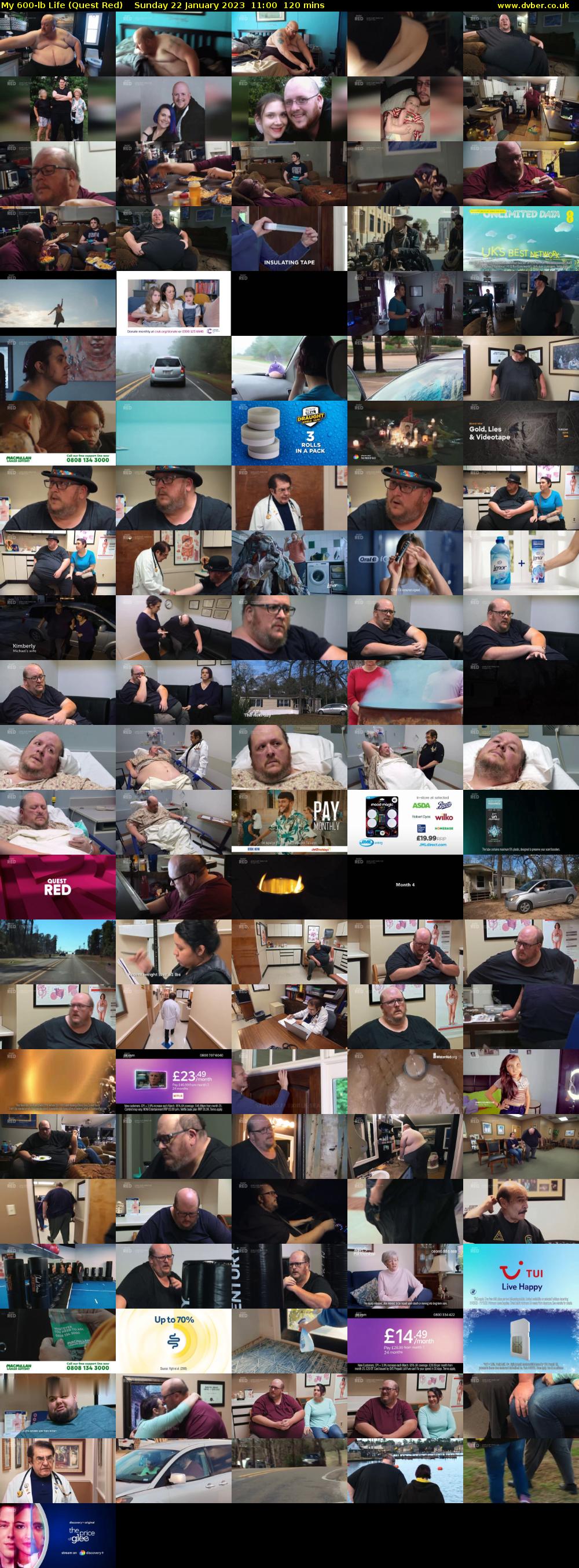 My 600-lb Life (Quest Red) Sunday 22 January 2023 11:00 - 13:00