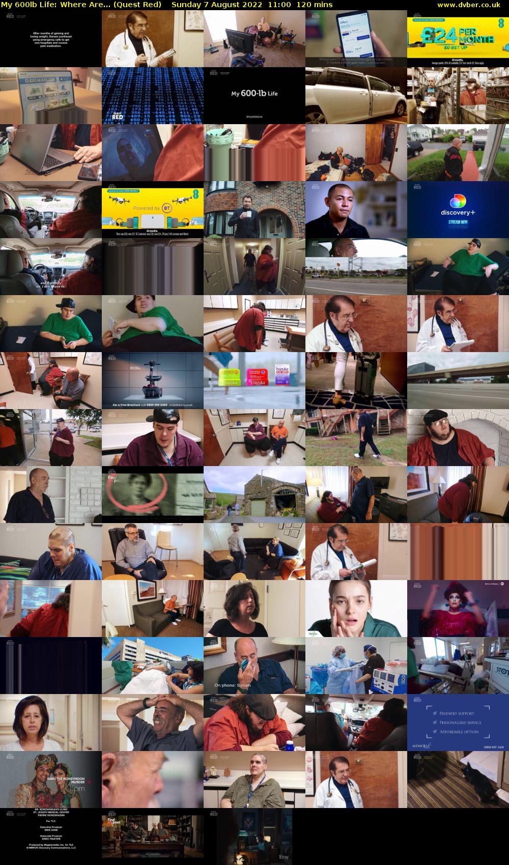 My 600lb Life: Where Are... (Quest Red) Sunday 7 August 2022 11:00 - 13:00