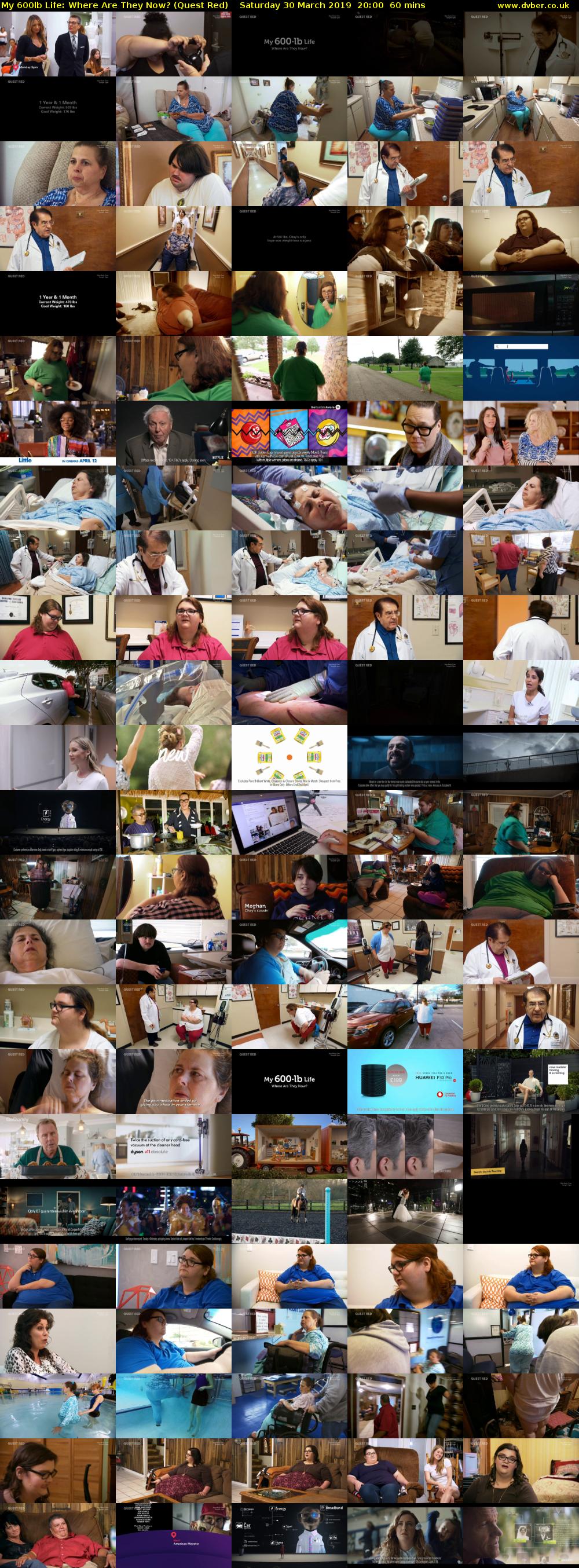 My 600lb Life: Where Are They Now? (Quest Red) Saturday 30 March 2019 20:00 - 21:00