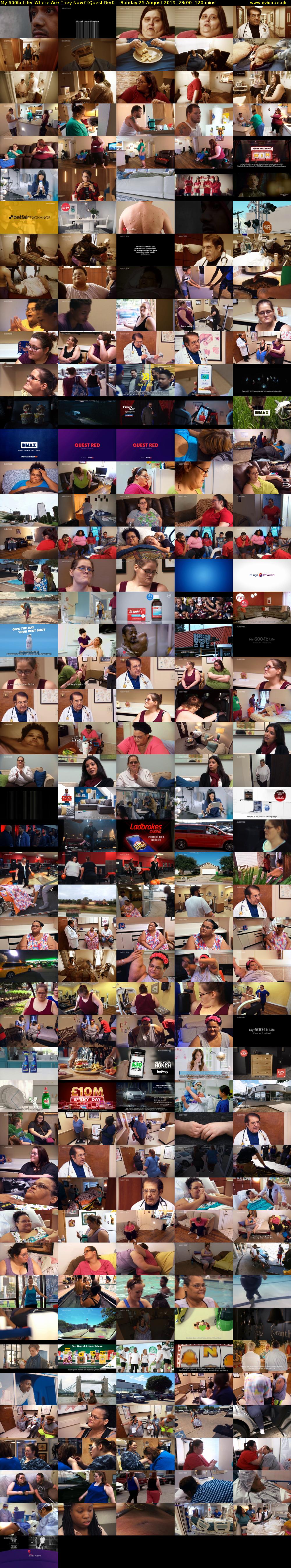 My 600lb Life: Where Are They Now? (Quest Red) Sunday 25 August 2019 23:00 - 01:00