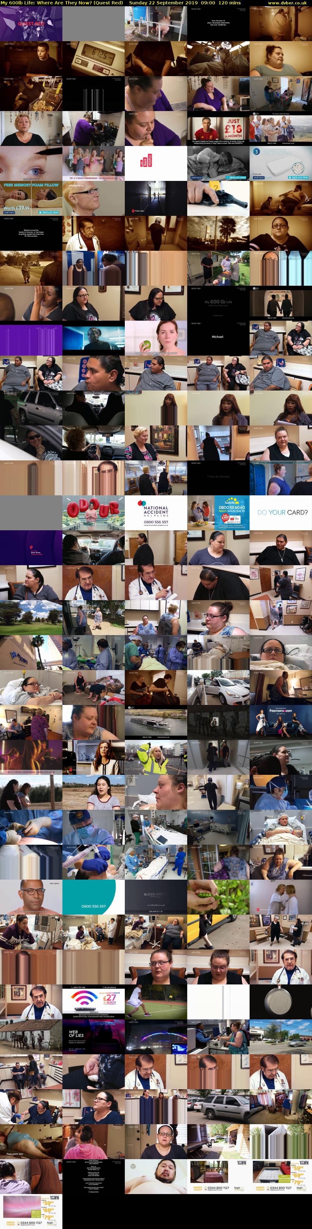 My 600lb Life: Where Are They Now? (Quest Red) Sunday 22 September 2019 09:00 - 11:00