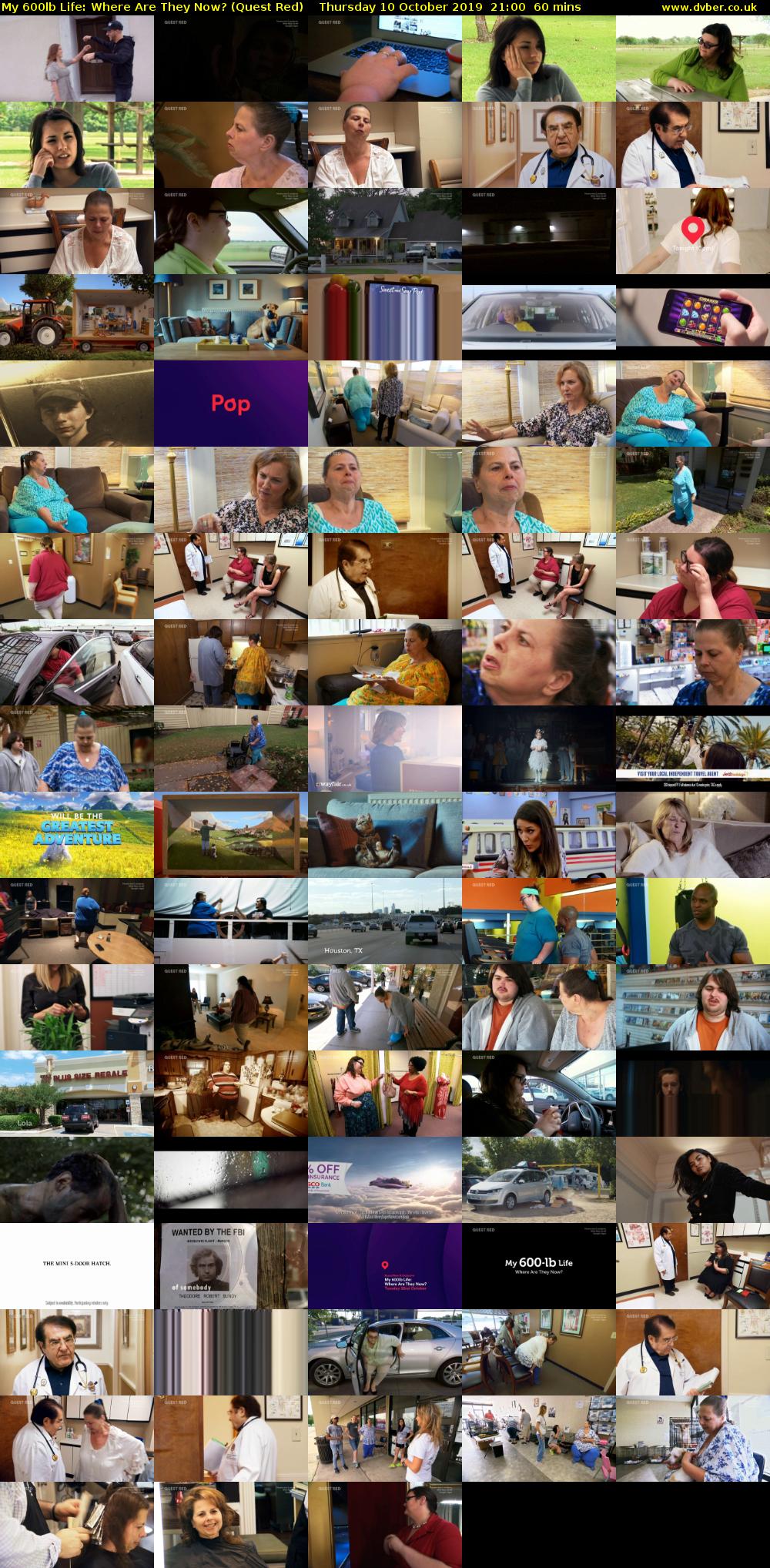 My 600lb Life: Where Are They Now? (Quest Red) Thursday 10 October 2019 21:00 - 22:00