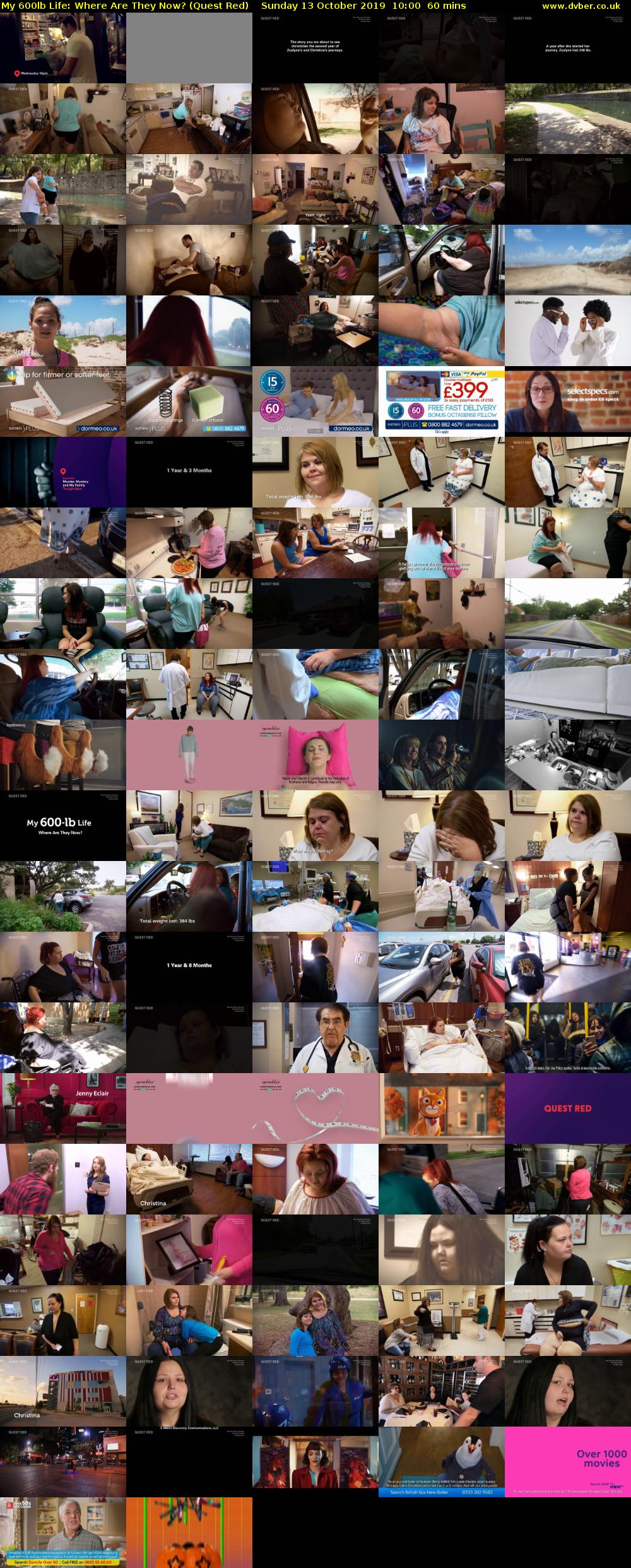 My 600lb Life: Where Are They Now? (Quest Red) Sunday 13 October 2019 10:00 - 11:00