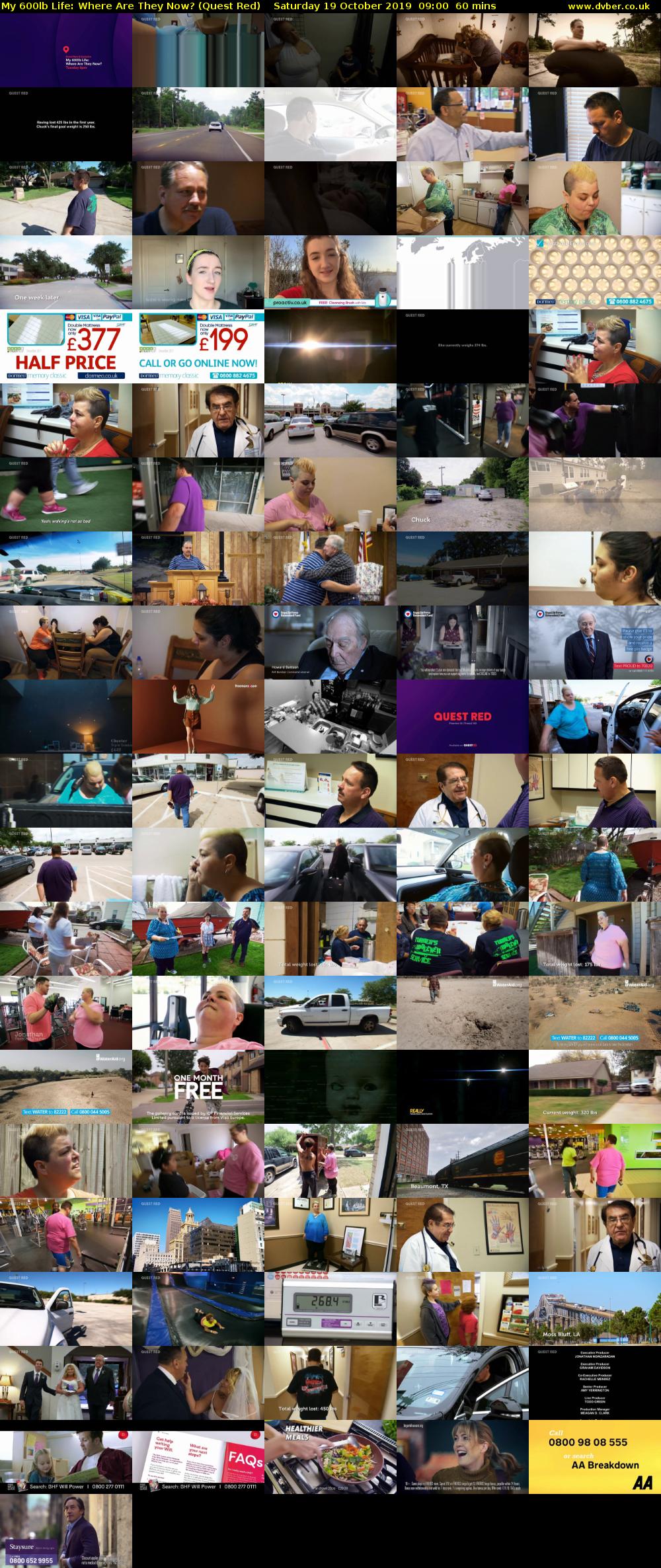My 600lb Life: Where Are They Now? (Quest Red) Saturday 19 October 2019 09:00 - 10:00