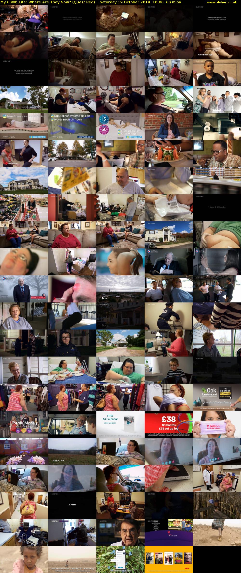 My 600lb Life: Where Are They Now? (Quest Red) Saturday 19 October 2019 10:00 - 11:00