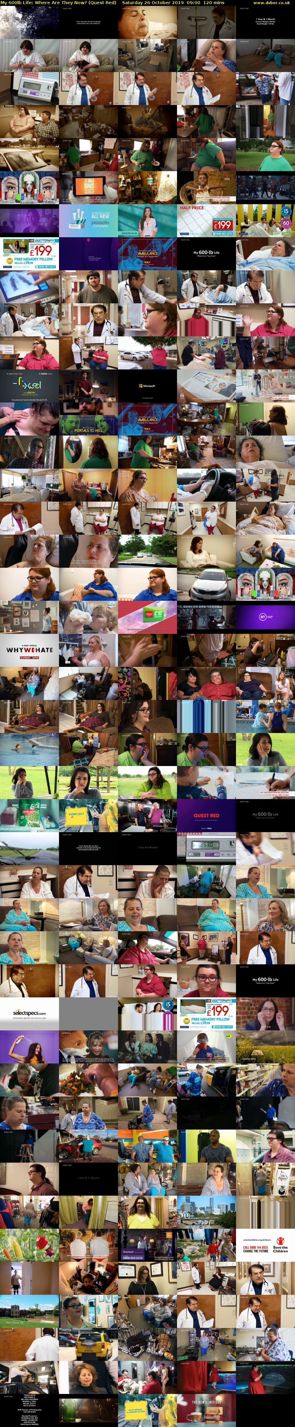 My 600lb Life: Where Are They Now? (Quest Red) Saturday 26 October 2019 09:00 - 11:00
