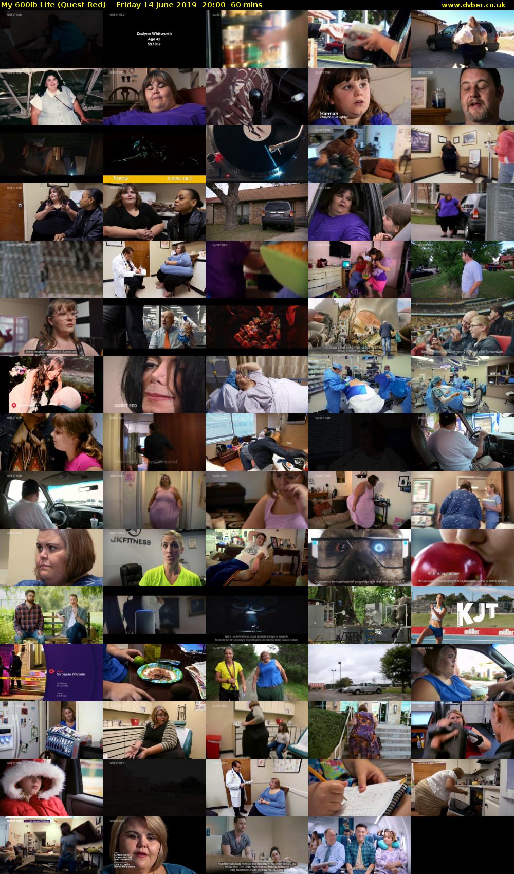 My 600lb Life (Quest Red) Friday 14 June 2019 20:00 - 21:00