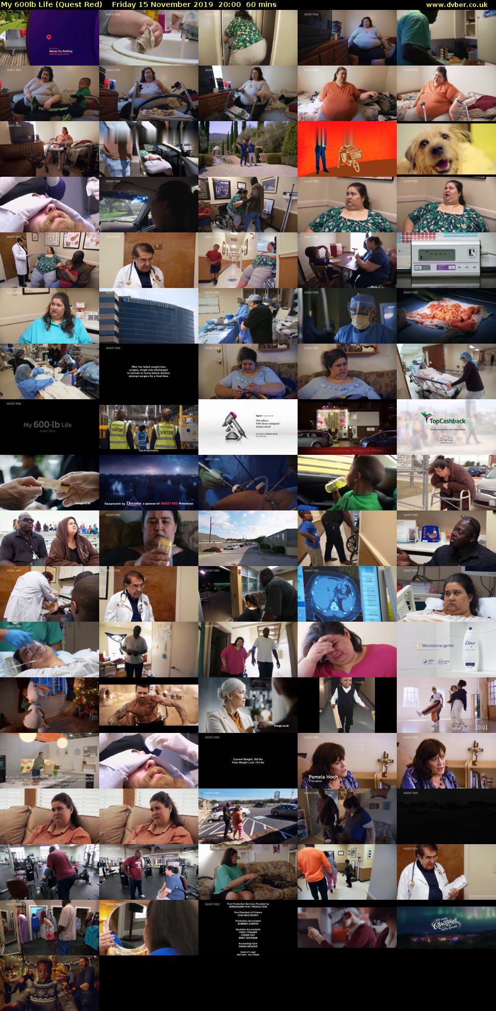 My 600lb Life (Quest Red) Friday 15 November 2019 20:00 - 21:00