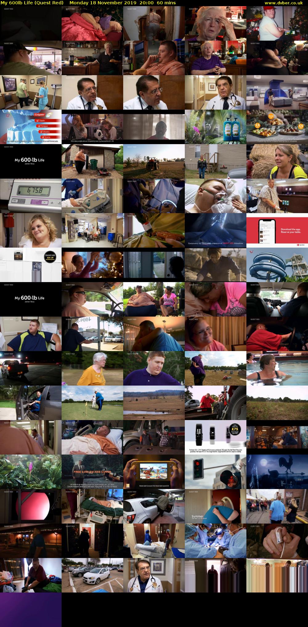 My 600lb Life (Quest Red) Monday 18 November 2019 20:00 - 21:00