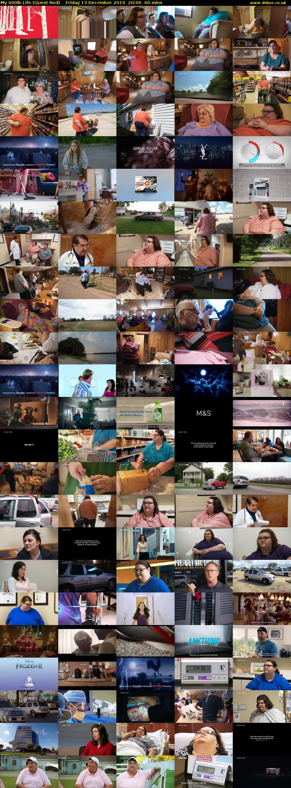My 600lb Life (Quest Red) Friday 13 December 2019 20:00 - 21:00