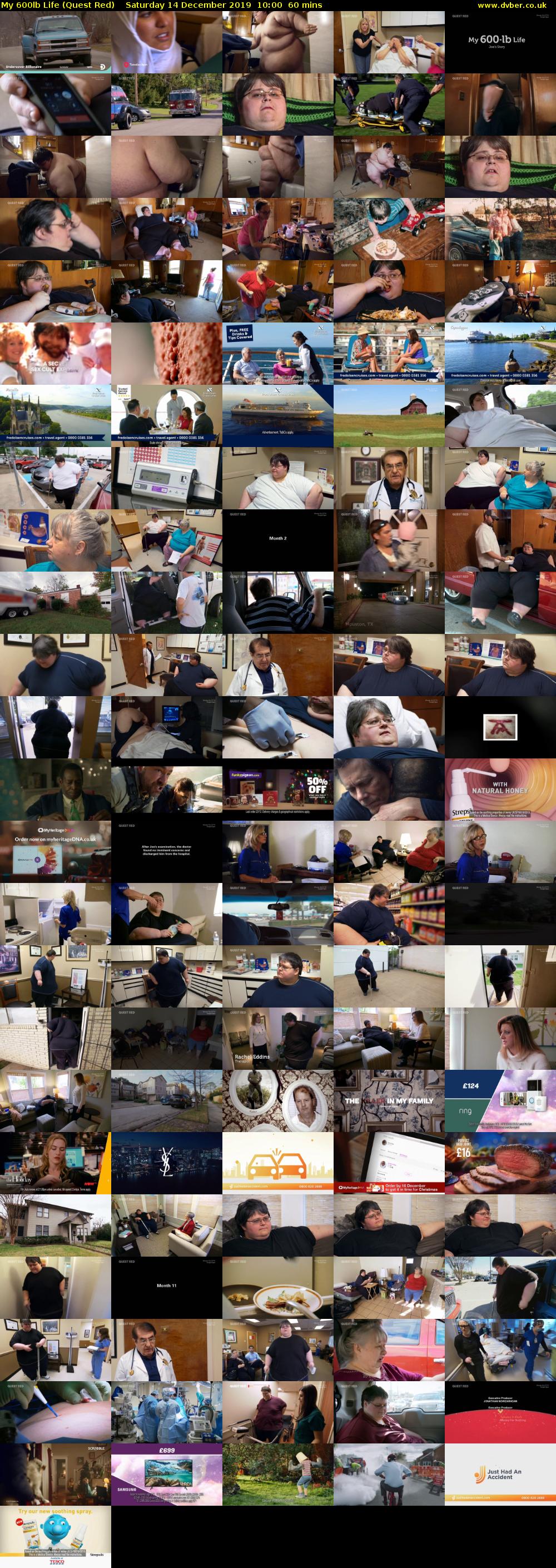 My 600lb Life (Quest Red) Saturday 14 December 2019 10:00 - 11:00