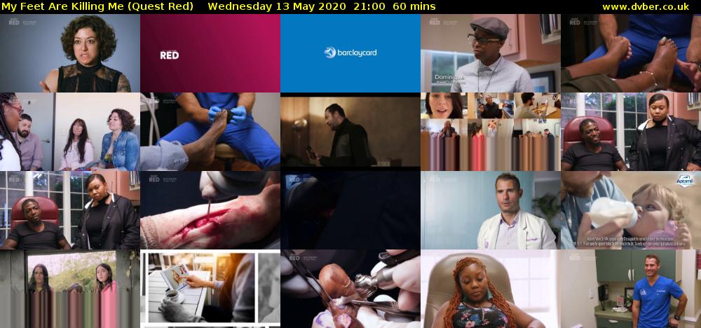 My Feet Are Killing Me (Quest Red) Wednesday 13 May 2020 21:00 - 22:00