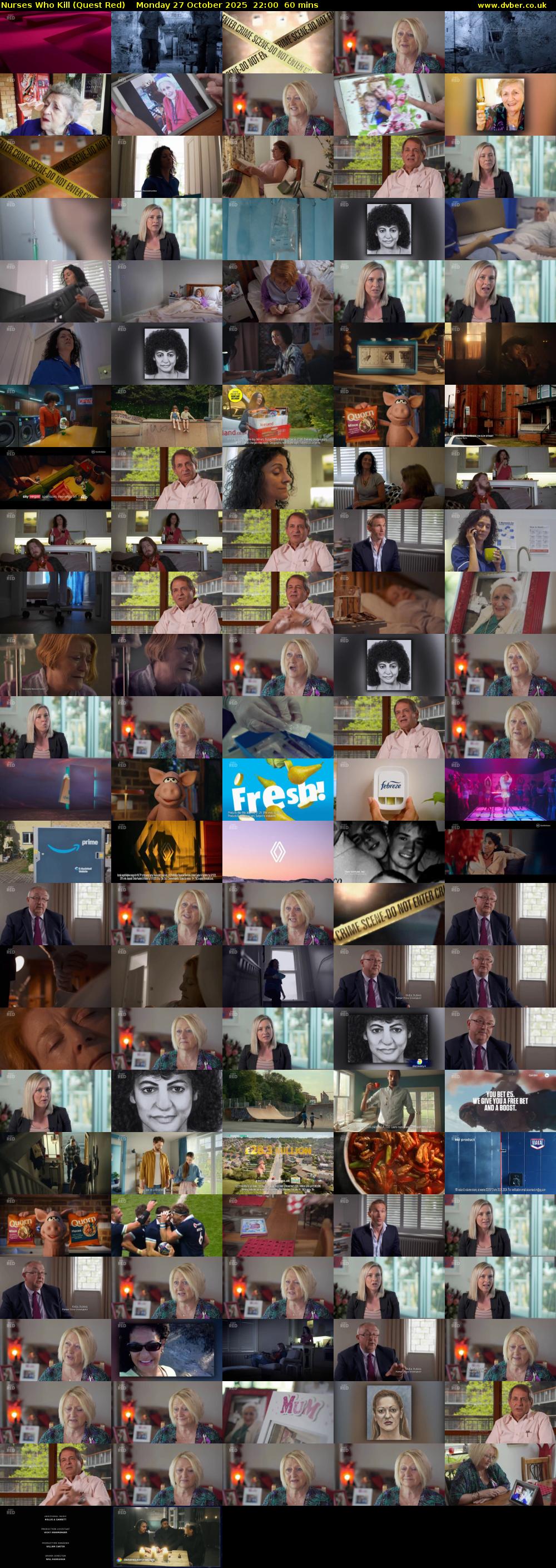 Nurses Who Kill (Quest Red) Monday 27 October 2025 22:00 - 23:00