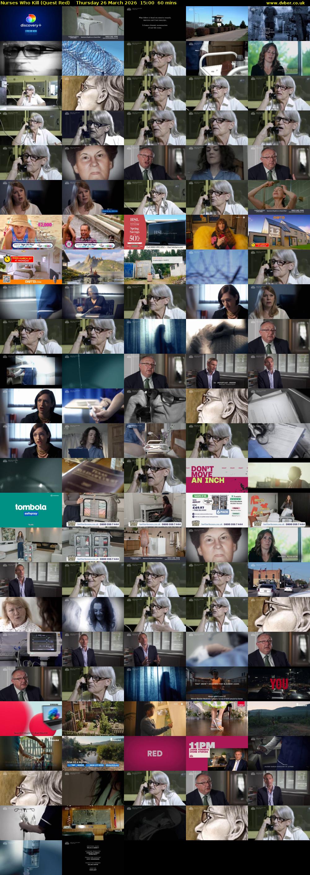 Nurses Who Kill (Quest Red) Thursday 26 March 2026 15:00 - 16:00
