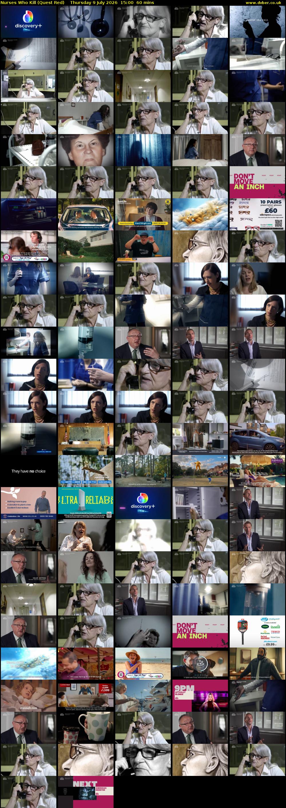 Nurses Who Kill (Quest Red) Thursday 9 July 2026 15:00 - 16:00